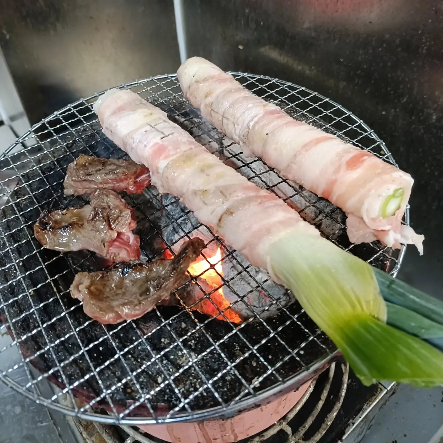 炭火焼きは最高だよ！