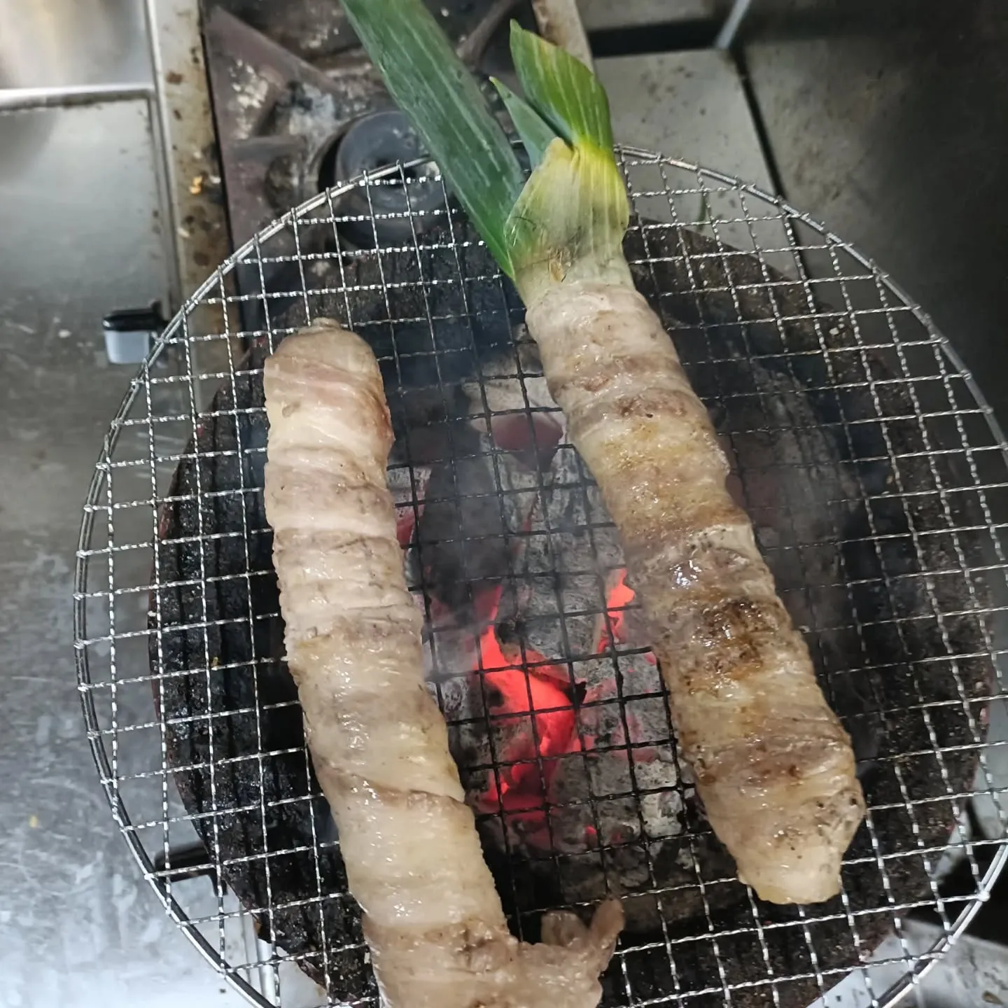 炭火焼きは最高だよ！